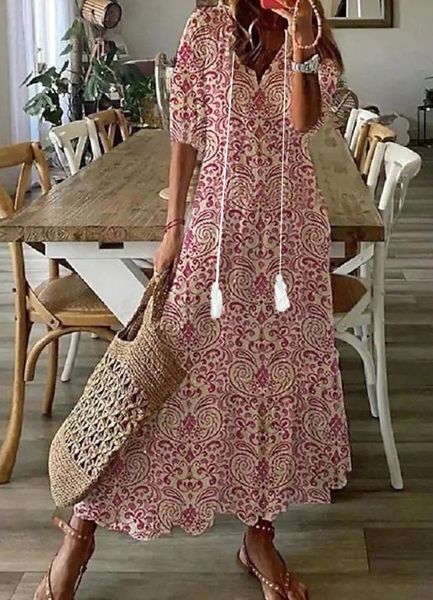 Ramona | Abito Maxi Estivo Boho Vintage