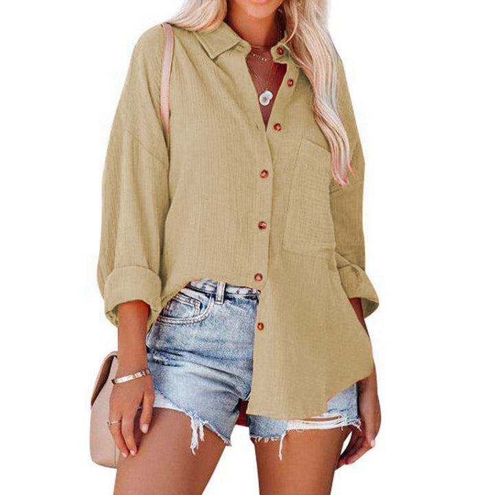 MADELYN | Blusa Casual con Bottoni a Maniche Lunghe