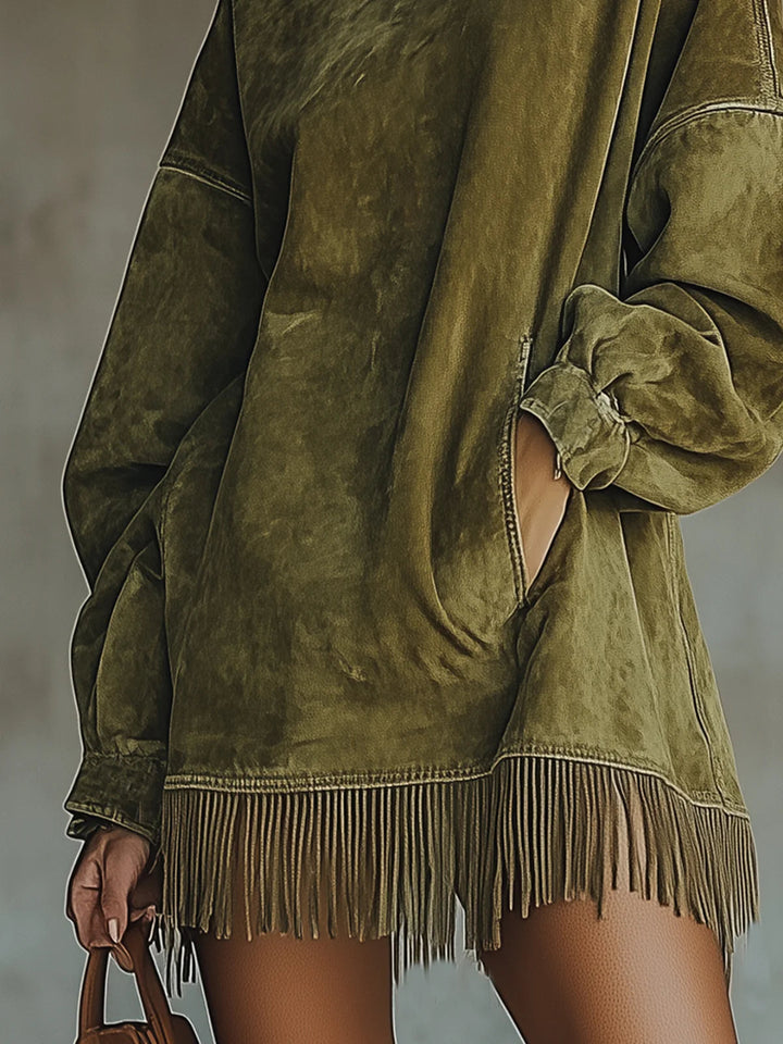 CIELO | Vestito Frangiato Confortevole