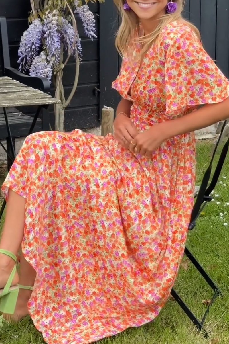 Natalie | Abito Maxi Stampato Flattering