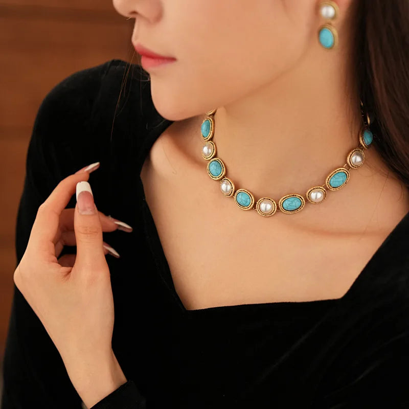 Set di Perle Turchesi Antiche