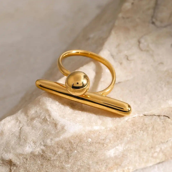 Anello Regolabile in Oro con Stella Senza Tempo