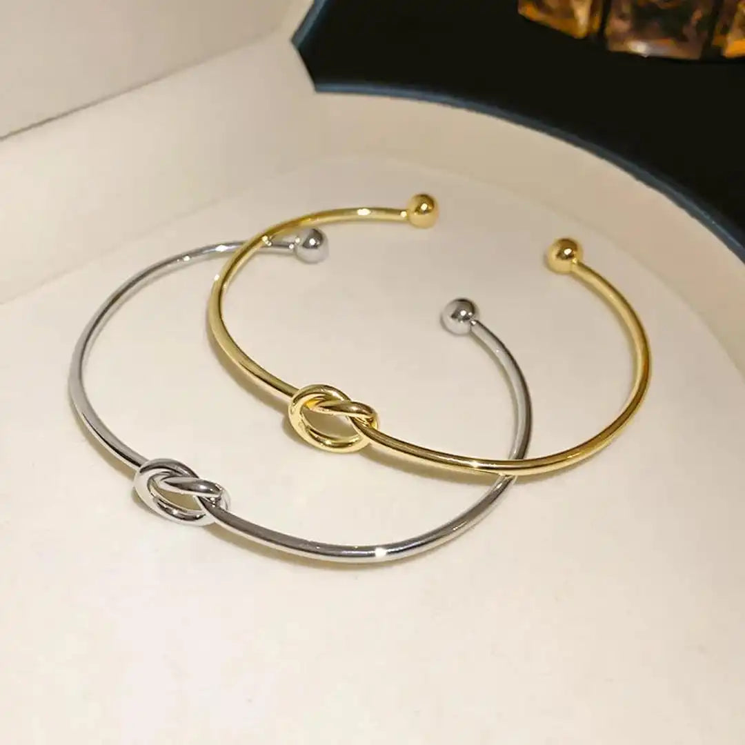 Bracciale Regolabile Nodo Dorato