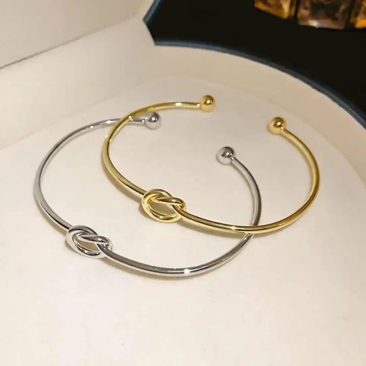 Bracciale Regolabile Nodo Dorato