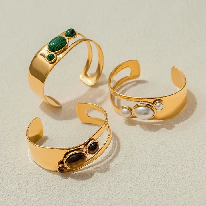 Bracciale Vintage in Occhio di Tigre Dorato