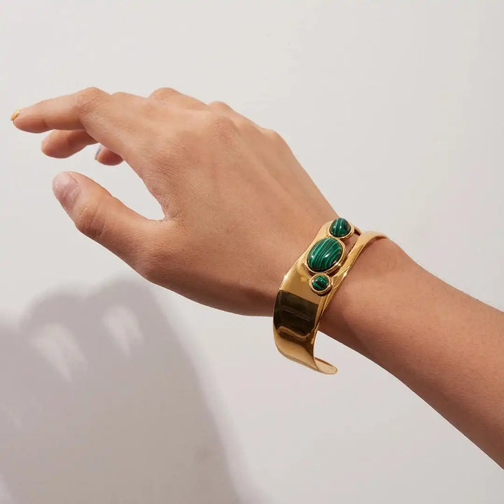 Bracciale Vintage in Occhio di Tigre Dorato