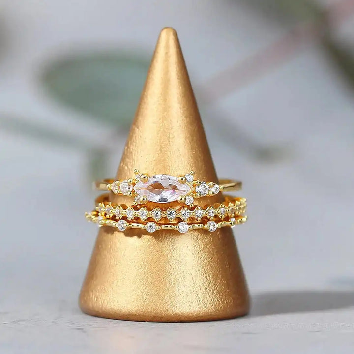 Set di Anelli Golden Mila
