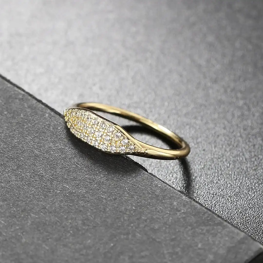 Anello Impilabile Pavé Marquise