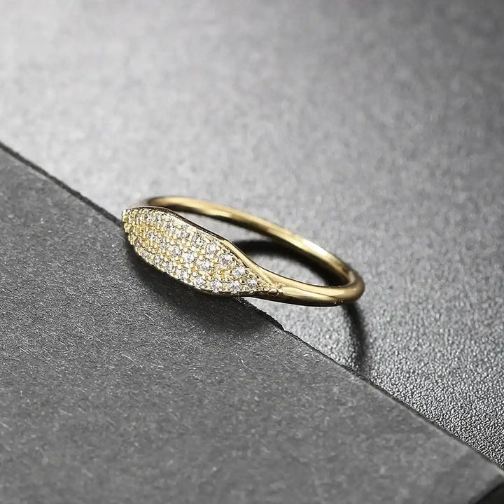 Anello Impilabile Pavé Marquise