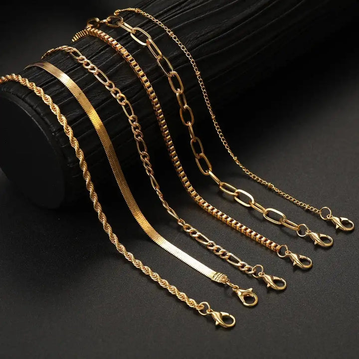 Set di Braccialetti Cubani Boho Retro