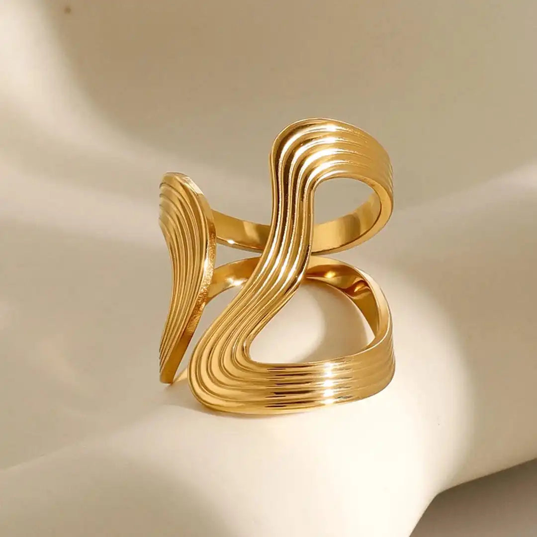 Anello in Oro Sottile con Perline