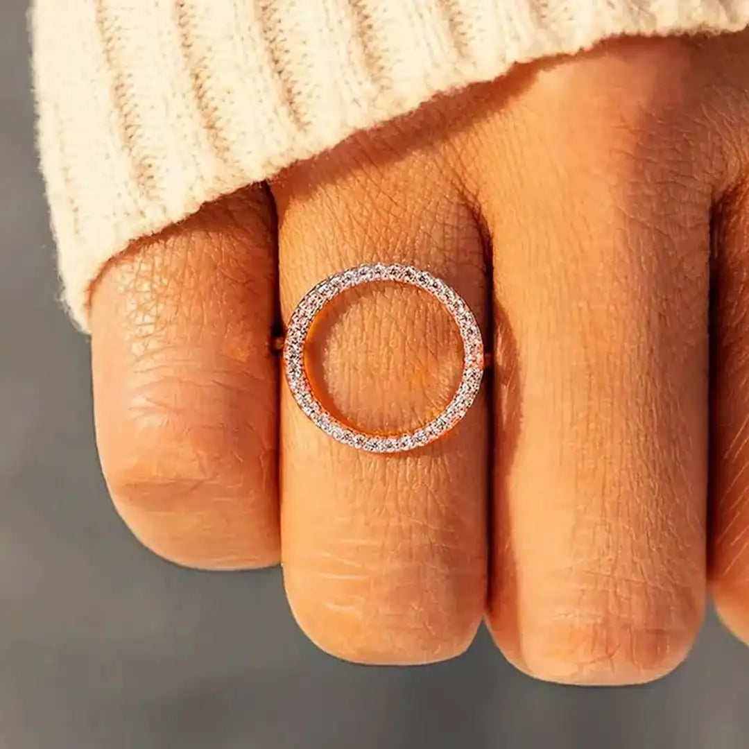 Anello in Zirconia Cubica Rotonda