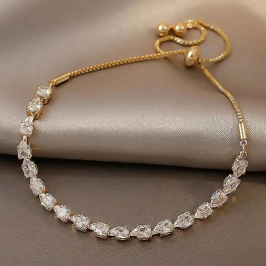 Bracciale in Pietre Geometriche Regolabile