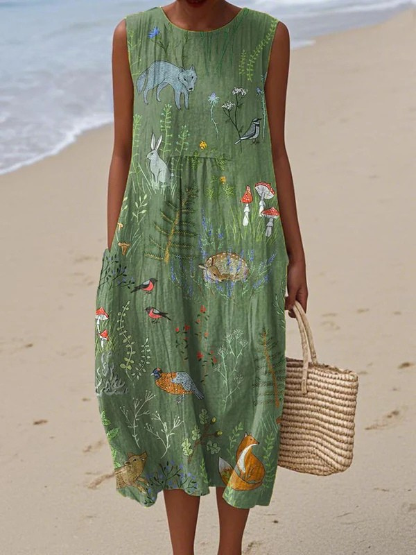 CIELO | Woodland Midi Dress