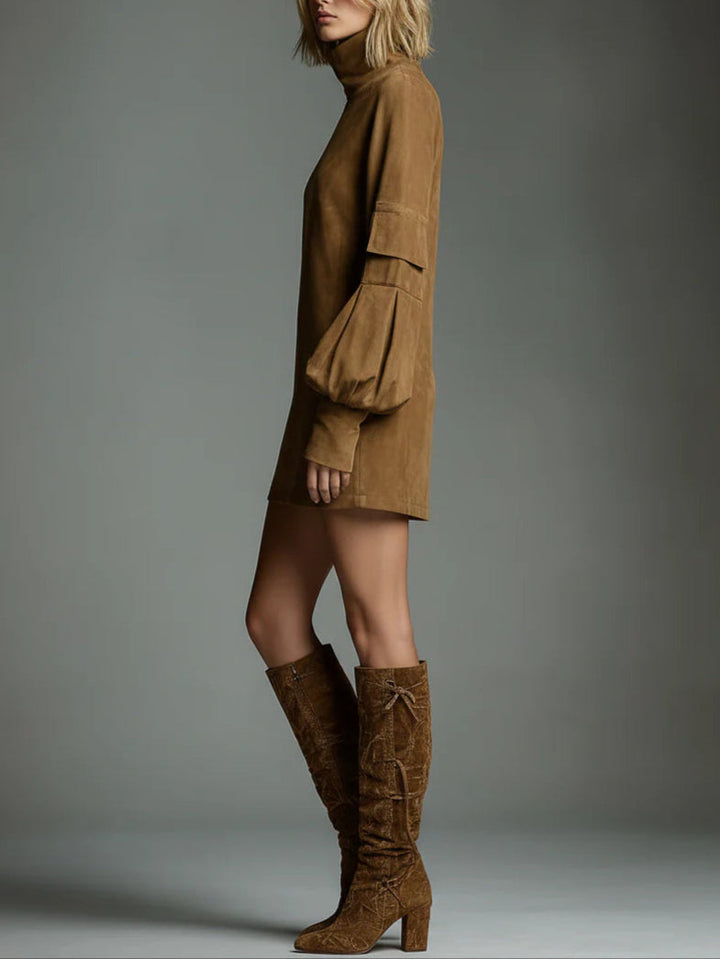 CIELO | Abito Mini in Suede Vintage
