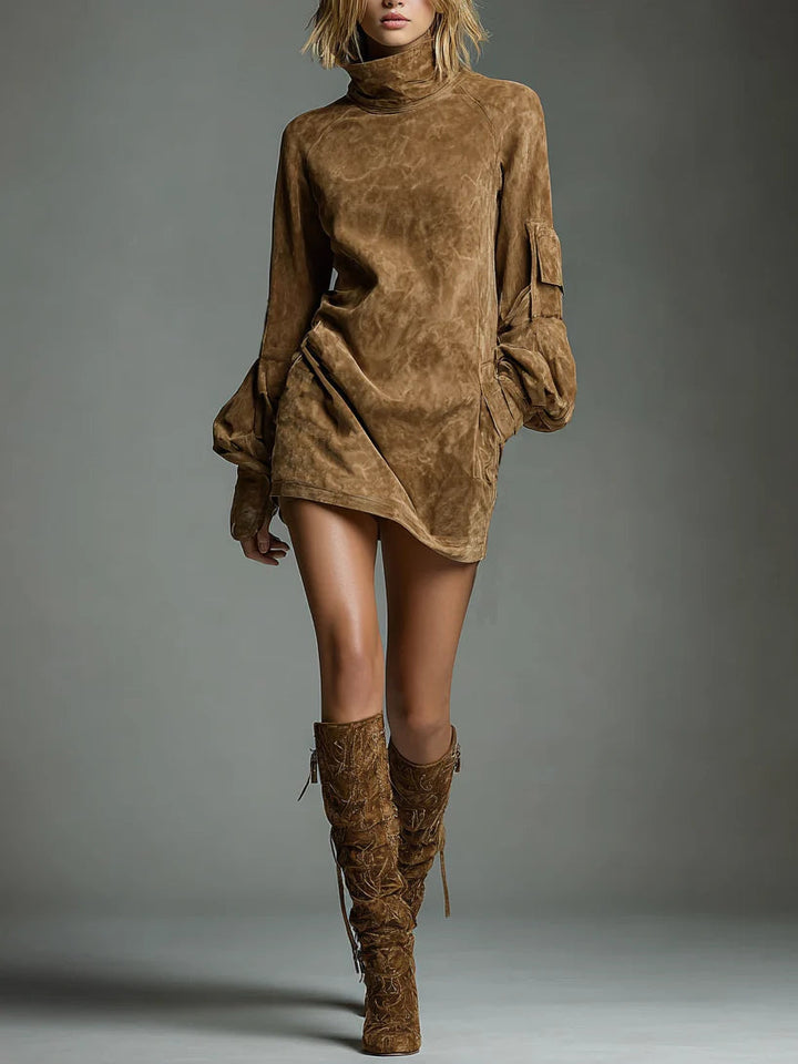 CIELO | Abito Mini in Suede Vintage