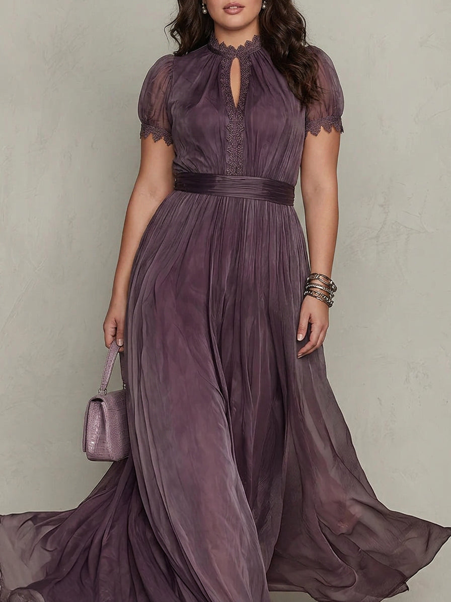 Ashley | Abito Maxi in Chiffon Vintage Elegante