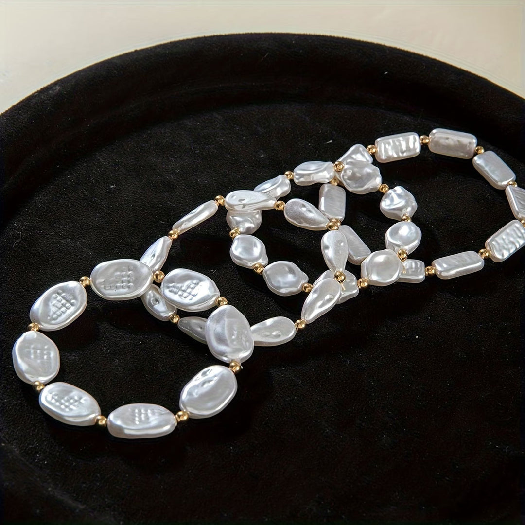 Set di 4 Bracciali in Perle