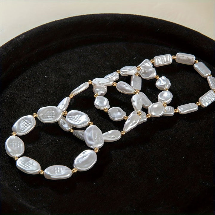 Set di 4 Bracciali in Perle
