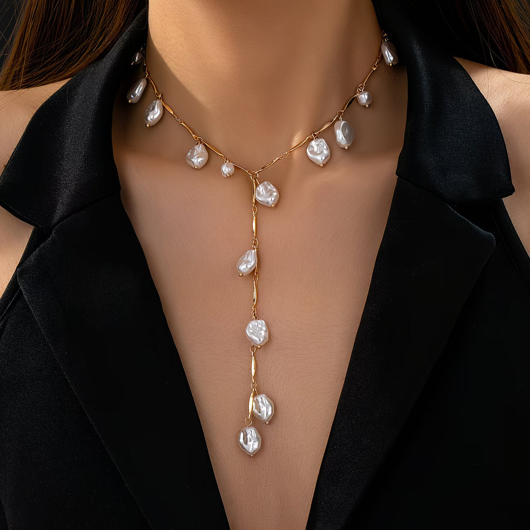Collana Cascata di Perle Mistica