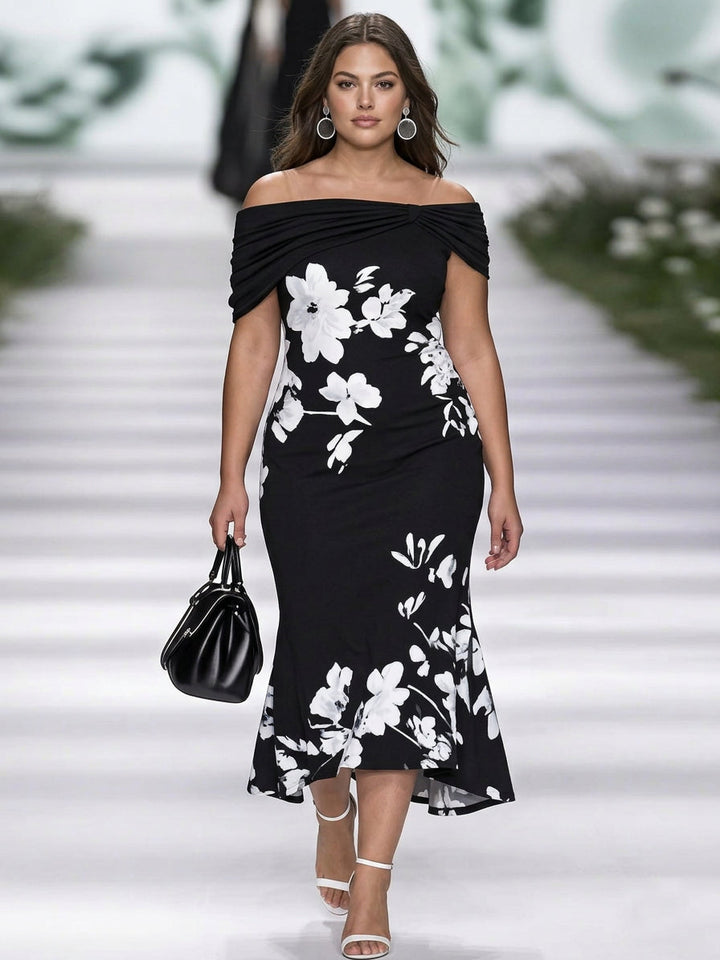 Frederique | Abito Elegante con Stampa Floreale
