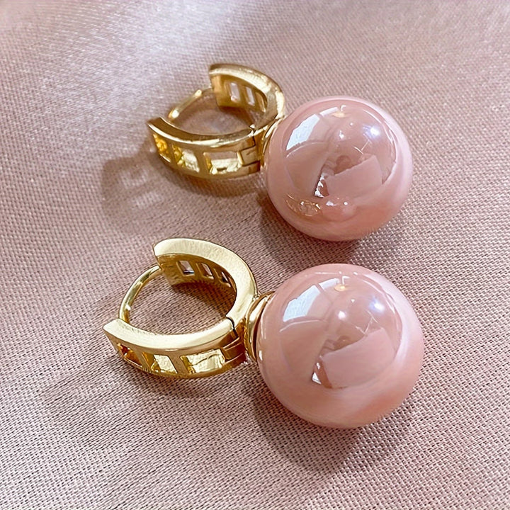 Orecchini di Perle Rosa