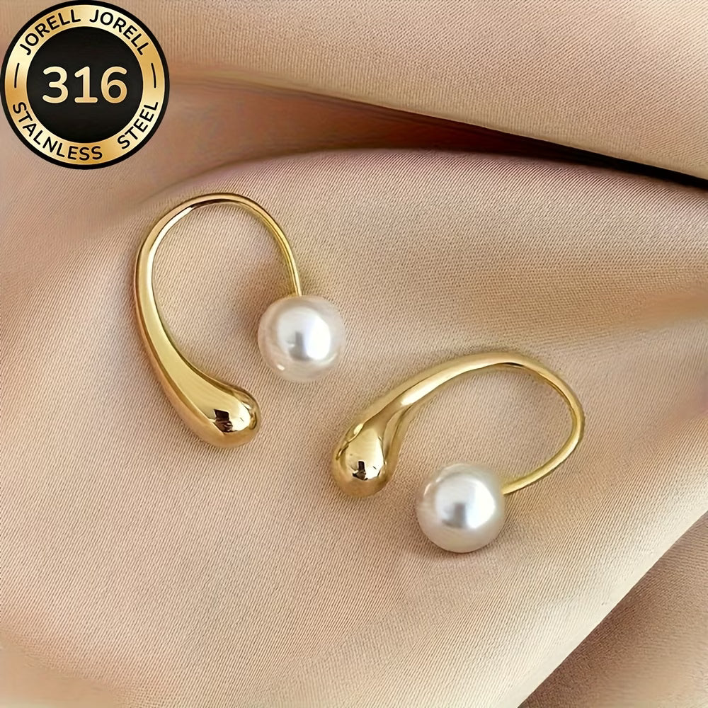 Orecchini Minimalisti Arc Pearl