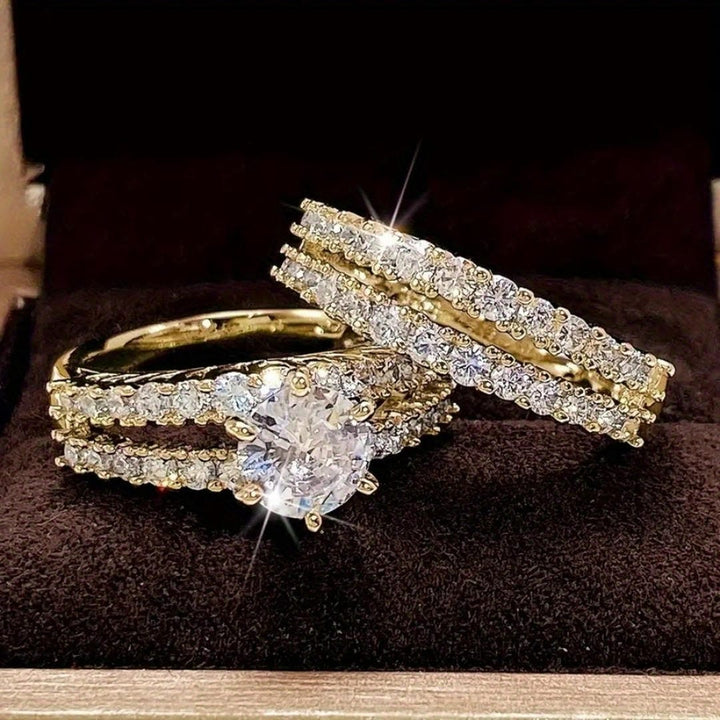 Set di Anelli Halo Radianti
