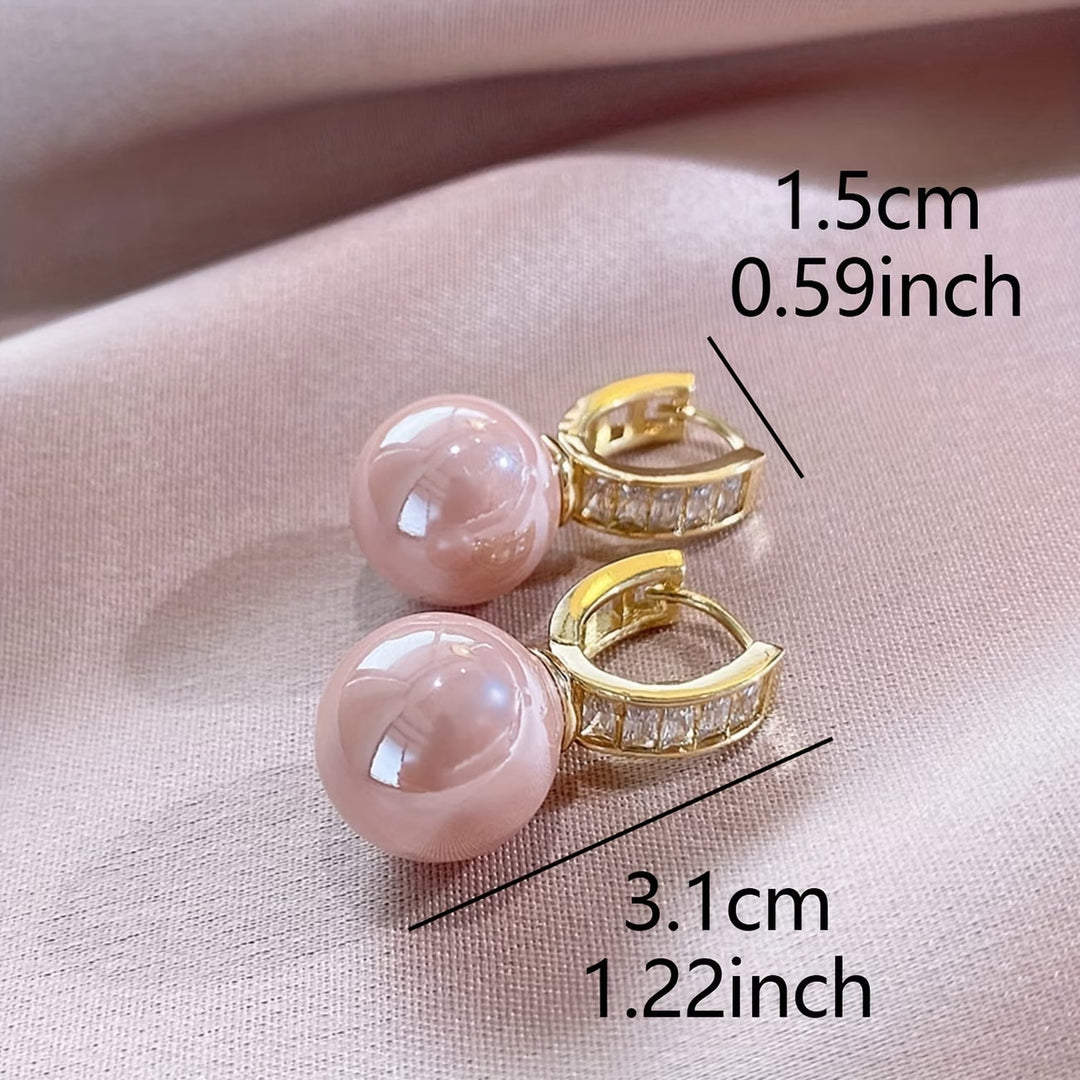 Orecchini di Perle Rosa