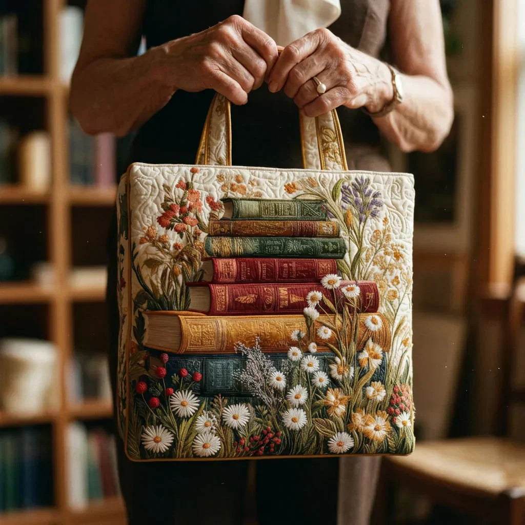 Borsa Artigianale Trapuntata - Motivo Floreale