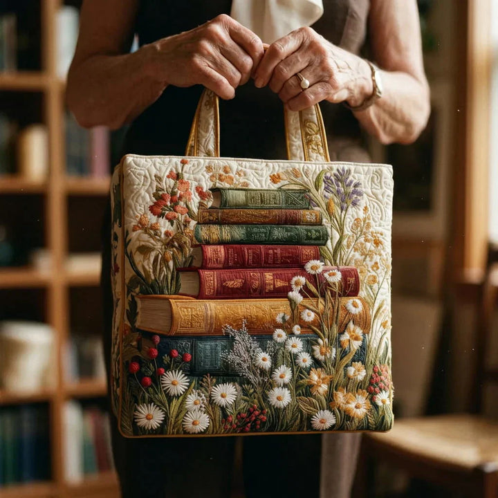 Borsa Artigianale Trapuntata - Motivo Floreale