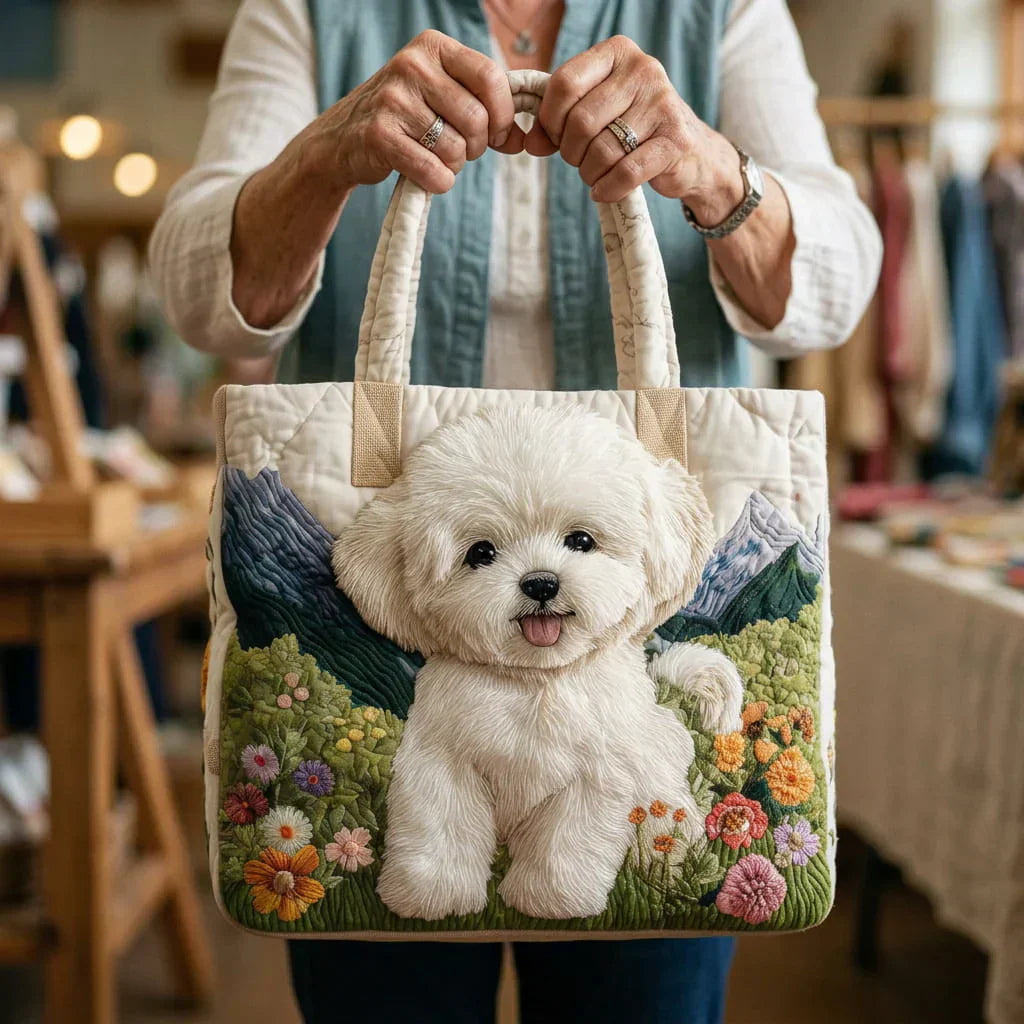 Borsa Artigianale Trapuntata - Cane Incantato