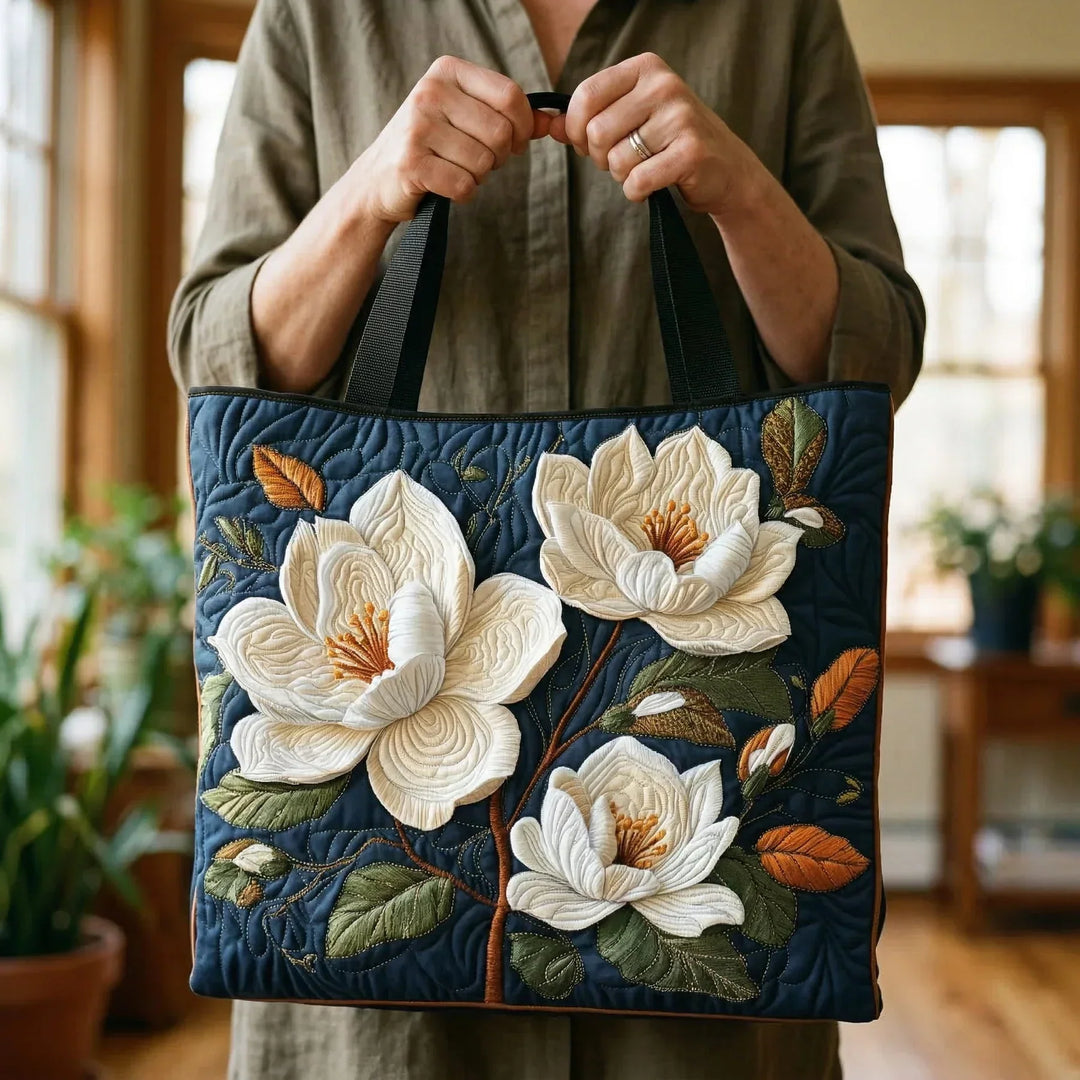 Borsa Artigianale Trapuntata - Magnolia Delicata