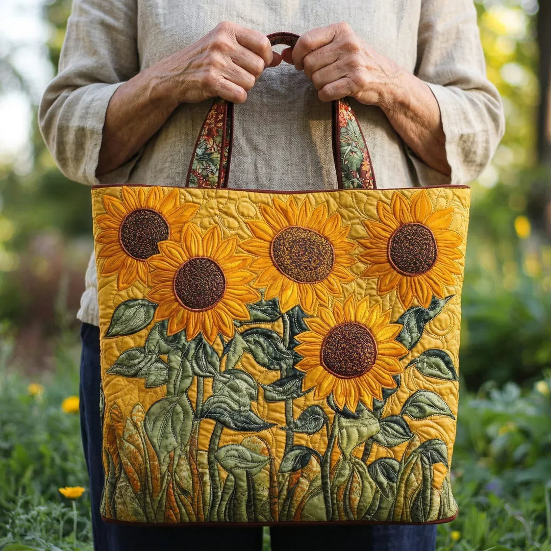 Borsa Classica Trapuntata - Girasoli