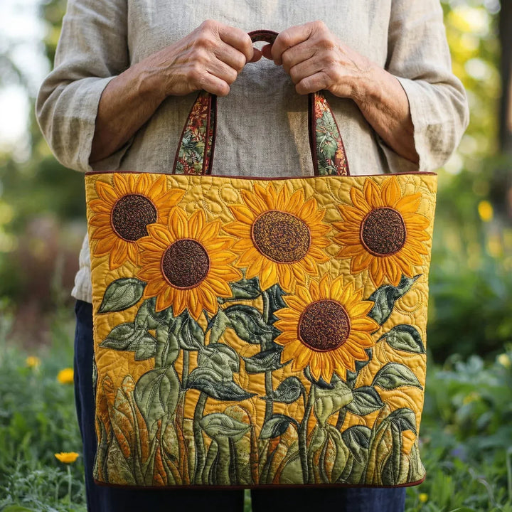 Borsa Classica Trapuntata - Girasoli