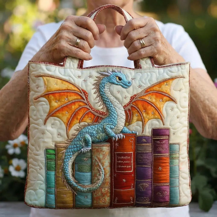 Borsa Trapuntata - Guardiano del Libro Drago Smeraldo