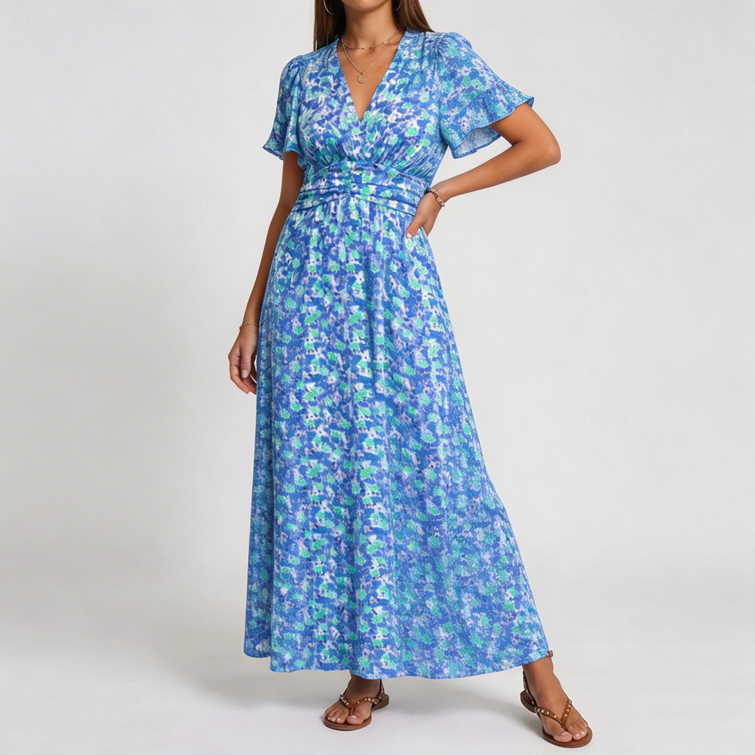 Natalie | Abito Maxi Stampato Flattering