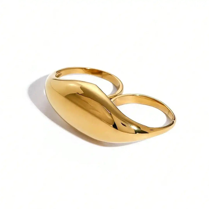 Anello Doppio in Oro Senza Tempo