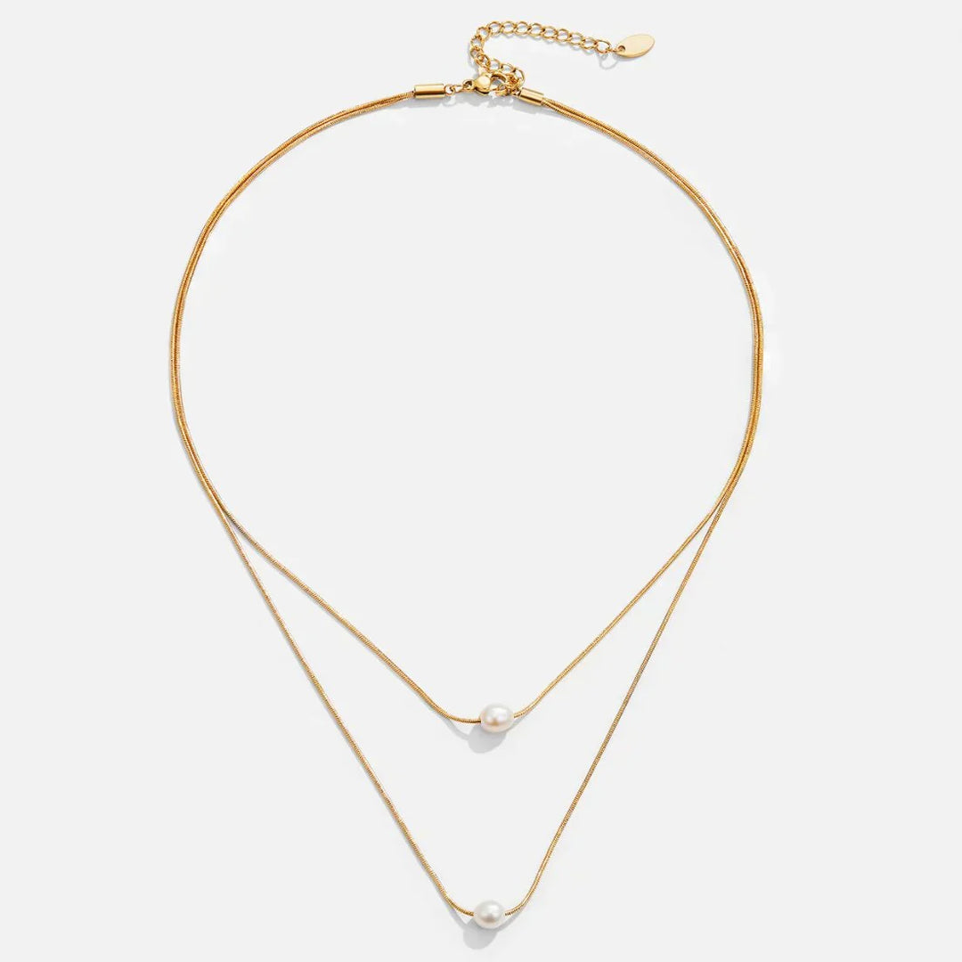 Collana di Perle Stratificate e Sofisticate