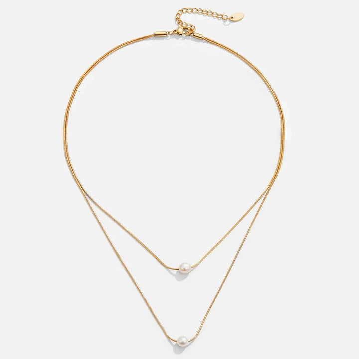 Collana di Perle Stratificate e Sofisticate