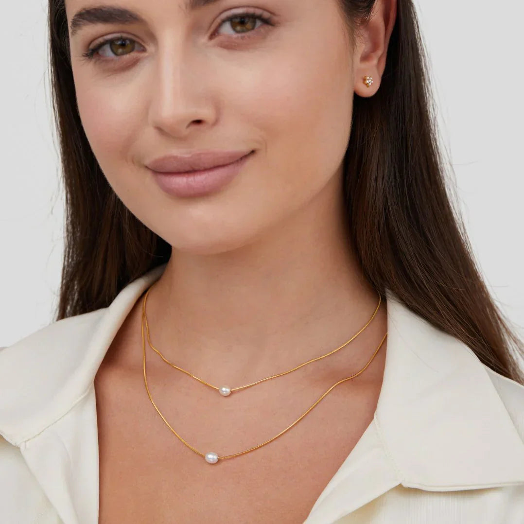 Collana di Perle Stratificate e Sofisticate