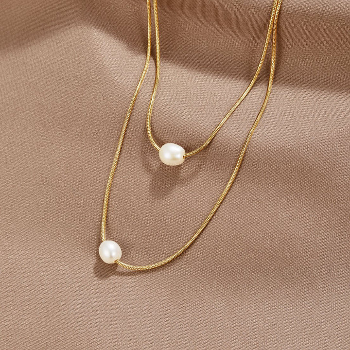 Collana di Perle Stratificate e Sofisticate