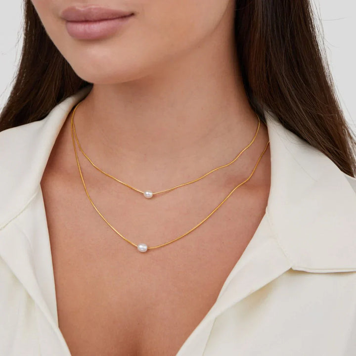 Collana di Perle Stratificate e Sofisticate