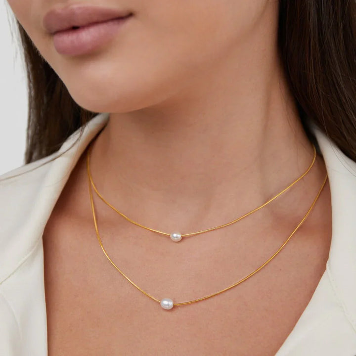 Collana di Perle Stratificate e Sofisticate