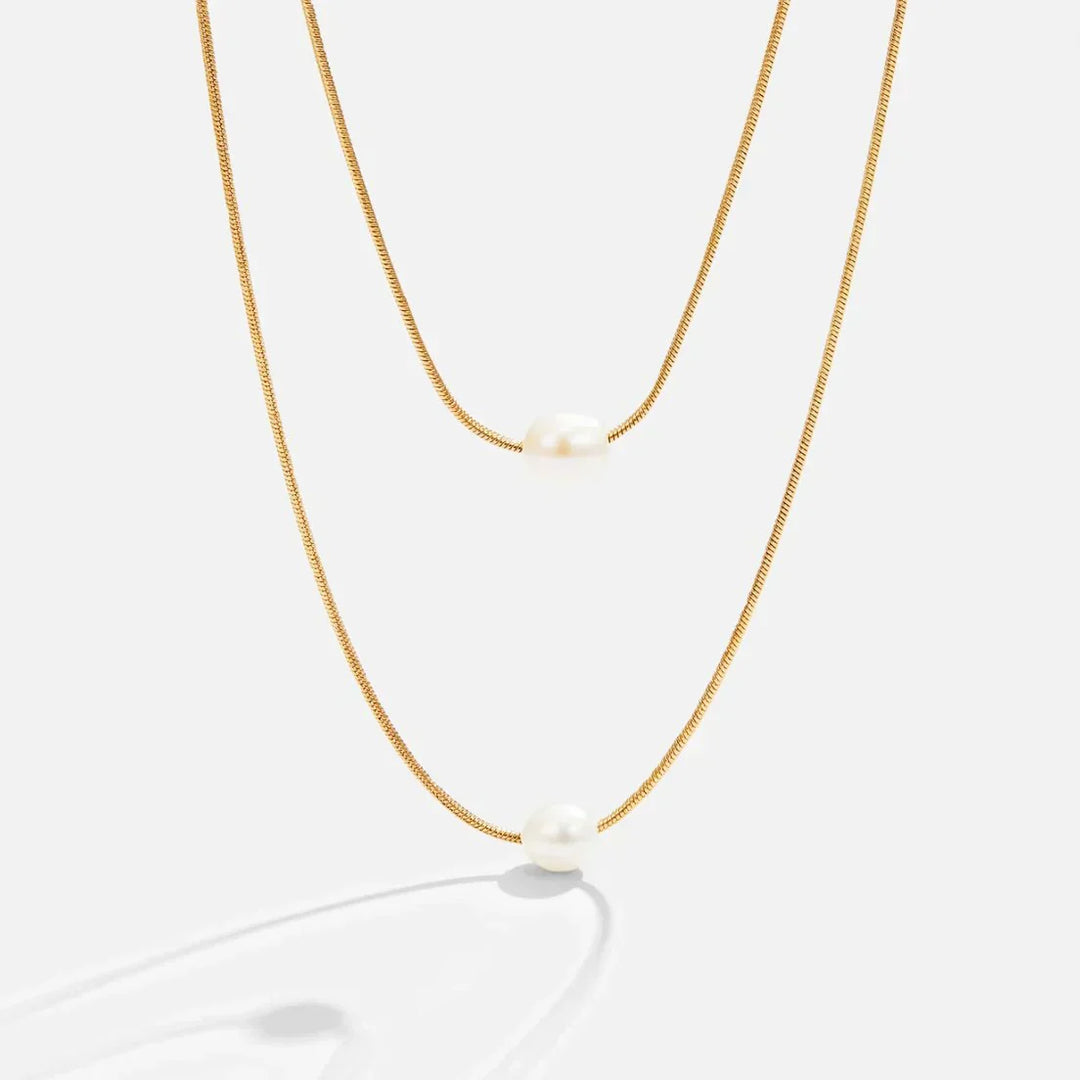 Collana di Perle Stratificate e Sofisticate