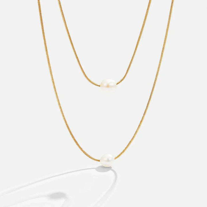 Collana di Perle Stratificate e Sofisticate