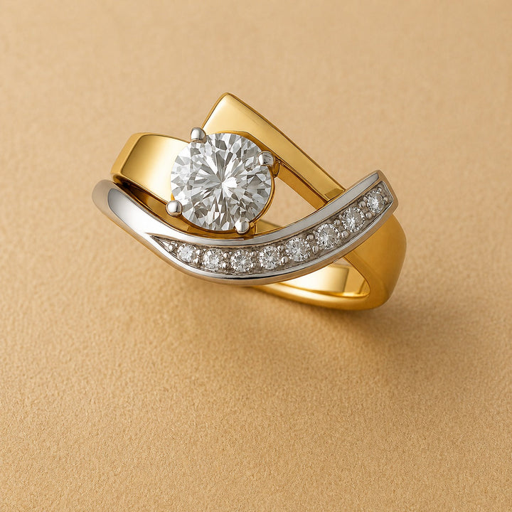 Anello Artistico Bicolore
