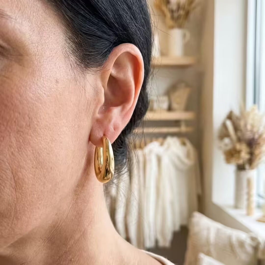 Orecchini a Cerchio Oro Classici