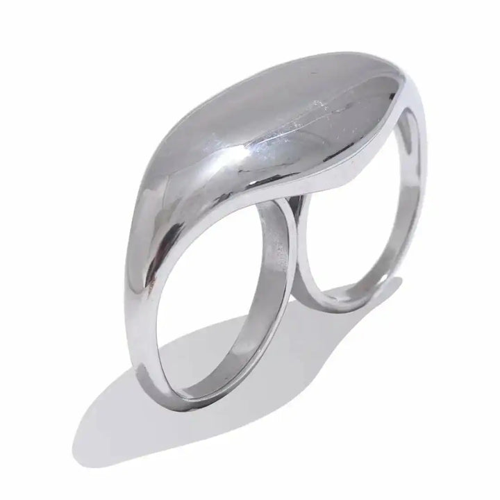 Anello Doppio in Oro Senza Tempo