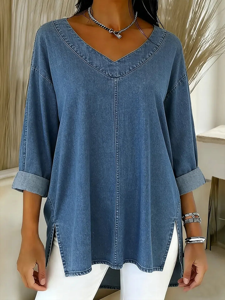 Lucy | Top in Denim Elegante
